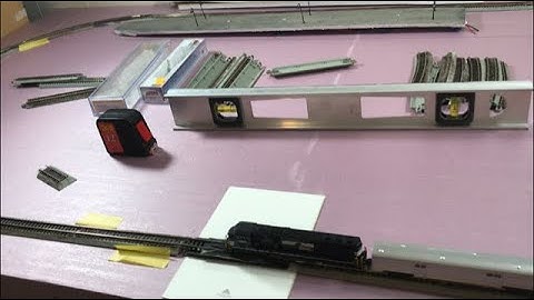 AJS Model Railway N scale layout update #1- A happy pink foam board for my layout :) 11.9.19