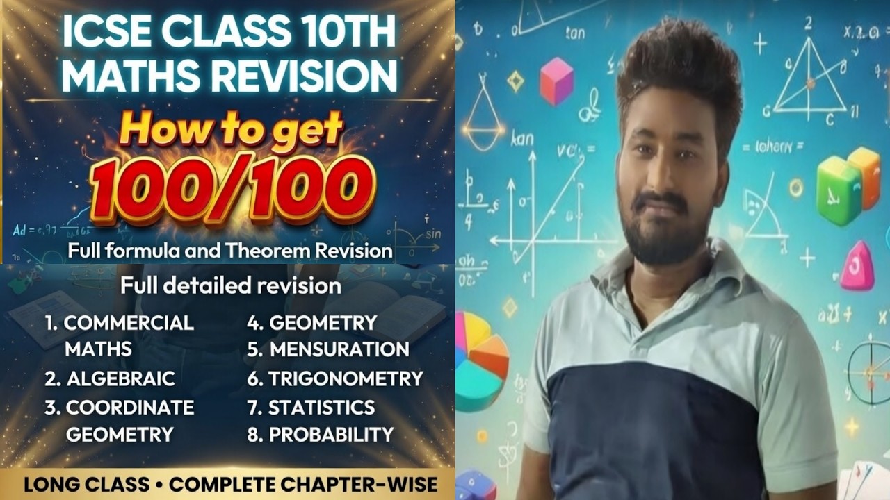 Icse Math Pyq ICSE CLASS 10 TH MATHS PYQ BASED QUESTION REVISION #icse #icsemaths # ...