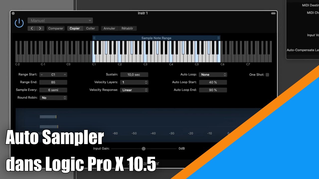 Tutoriel Logic Pro X 10.5 (Français): découvrir Auto Sampler - YouTube