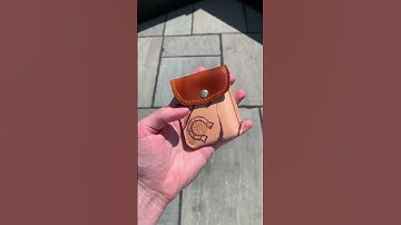 Brown shell cordovan snap wallet