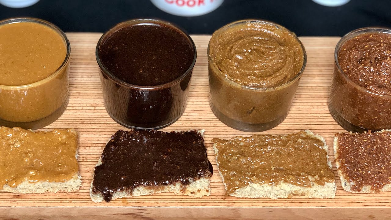 4وصفات صحية لدهن الخبز تحضر في رمشة عين حلوة بدون سكر مذاقها فوق الوصف تعطي طاقة وحيوية 😋