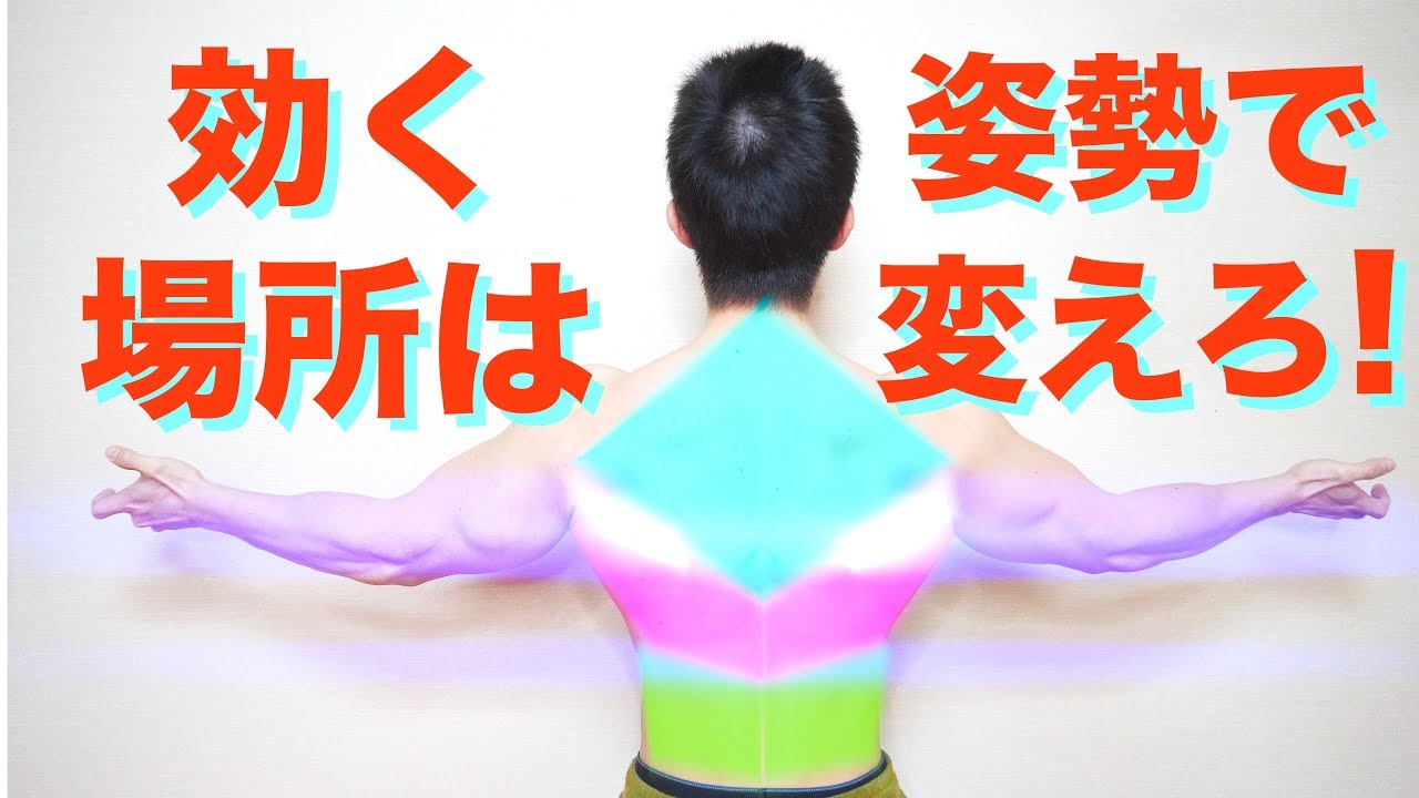 【筋トレ】背中を分けて鍛えよう　厚みと広がりを最強に【広背筋】