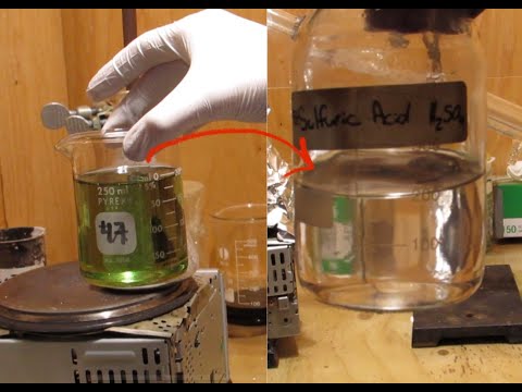 Distilling 98% Sulphuric Acid from Drain Cleaner