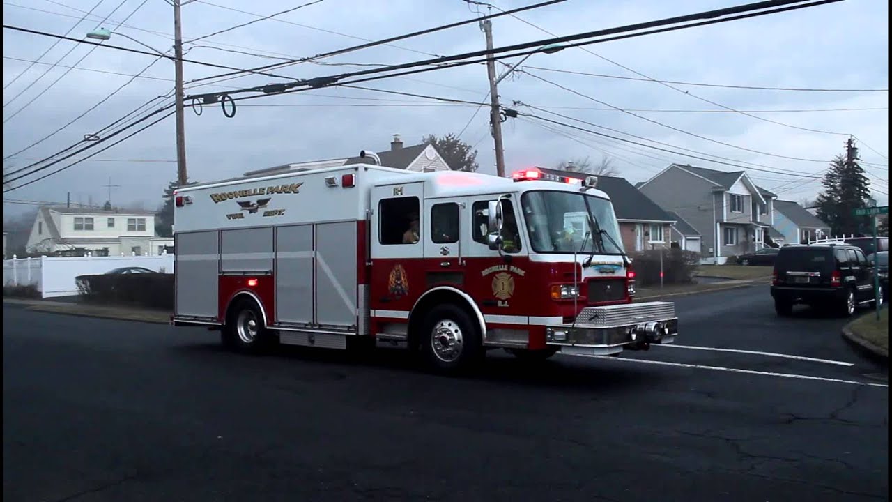 Rochelle Park, NJ Rescue Arriving At A Fire In Saddle Brook YouTube