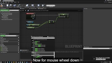 Zoom camera in and out in Unreal 4 with mouse scroll button