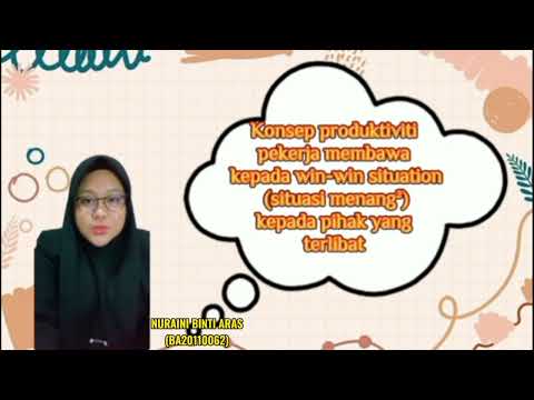 (AH20403) PENGURUSAN PRODUKTIVITI DAN HUBUNGAN INDUSTRI  - SOALAN 1 TUTORIAL -