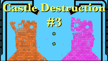 Castle Destruction - Algodoo Marble Race #3