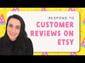 How to Respond to Customer Feedback &amp; Reviews on Etsy