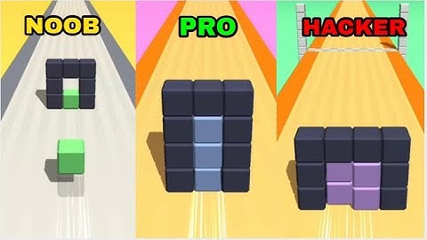 NOOB vs PRO vs HACKER - Brick Runner 3D
