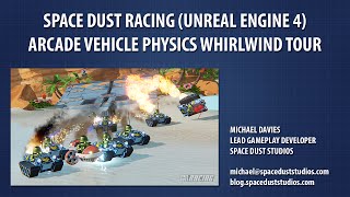 Space Dust Racing UE4 Arcade Vehicle Physics Tour screenshot 5