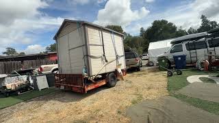 20251003 Backing up trailer shed