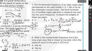 Harmonics | Answers of Ministry Questions (Chapter 4, Section 3) | Wezary Physics