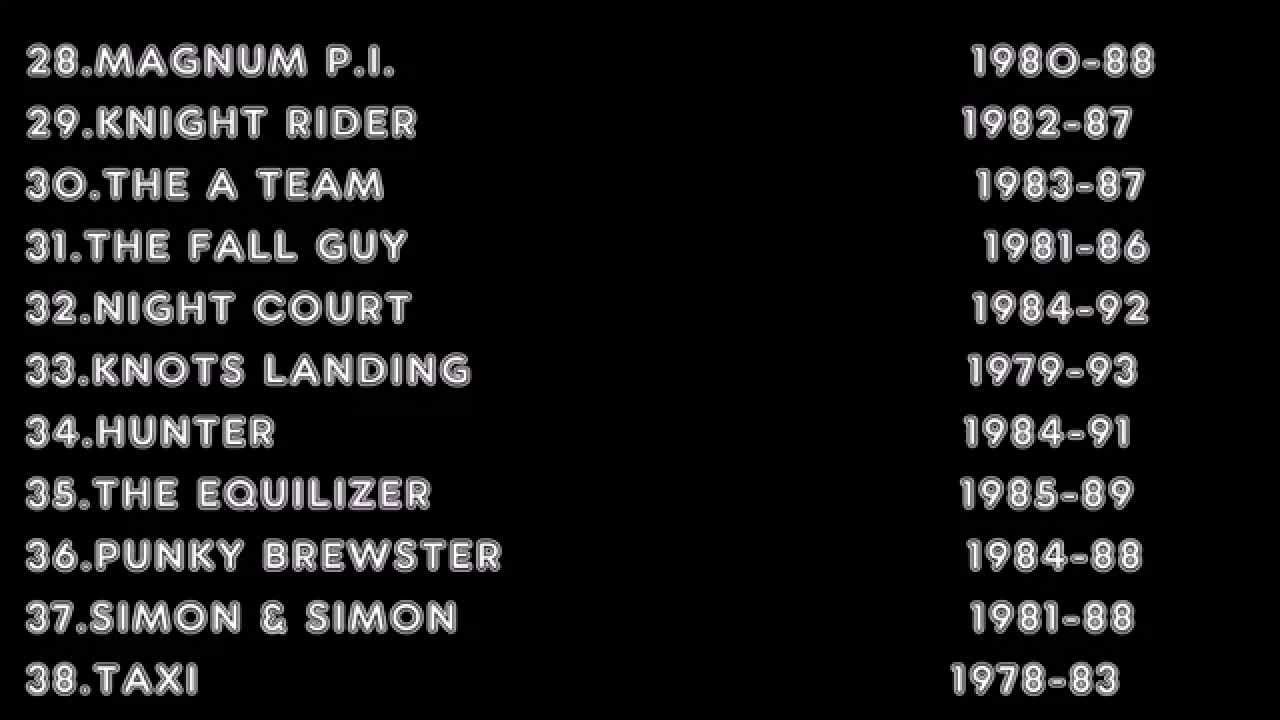 Top 100 Tv Shows Of The 80s Updated Youtube