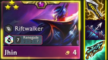 How strong is Jhin with 7 renegades ? | TFT Set 8.5