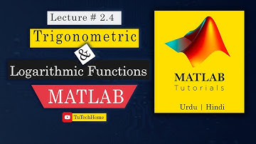 3.1 - Trigonometric and Logarithmic functions in MATLAB | URDU, HINDI