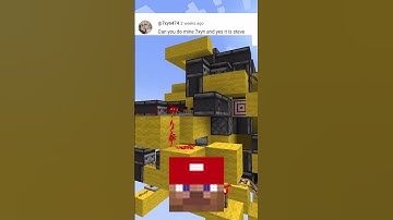 Day 9 of making random people’s head as a piston door until mumbo asks #redstone #minecraft #shorts