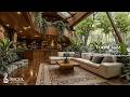 Tranquill Wooden Cabin Jazz Soft Piano Jazz Melody With Nature Living Room Cafe Ambience For Relax 