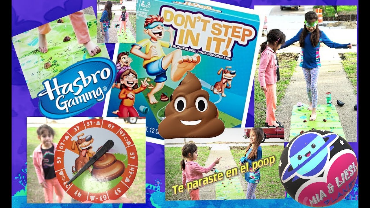 NO TE PARES EN EL POPO ;) , DON'T STEP IN IT , JUEGO HASBRO, JUEGO PARA NIÑOS Y NIÑAS . - YouTube