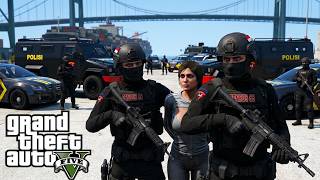 Misi Densus 88 Membebaskan Sandera Perampokan Bank Dan Kapal || GTA 5 Mod Polisi Indonesia