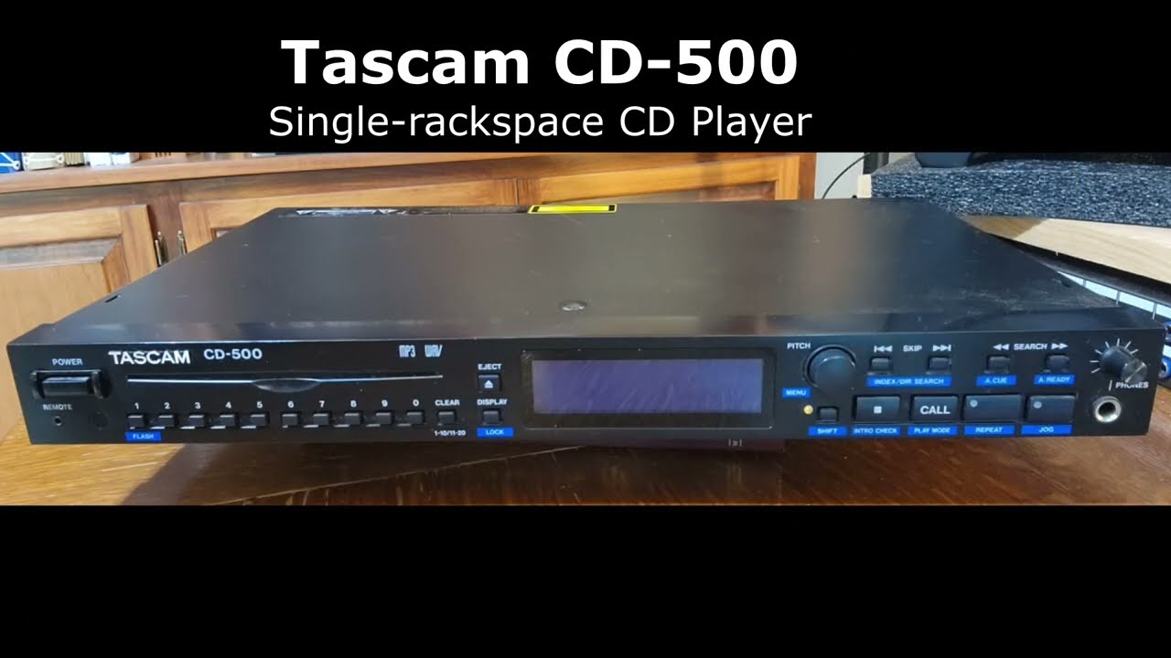 Why Would You Ever Buy A CD Player? Tascam CD-500 Demo - YouTube