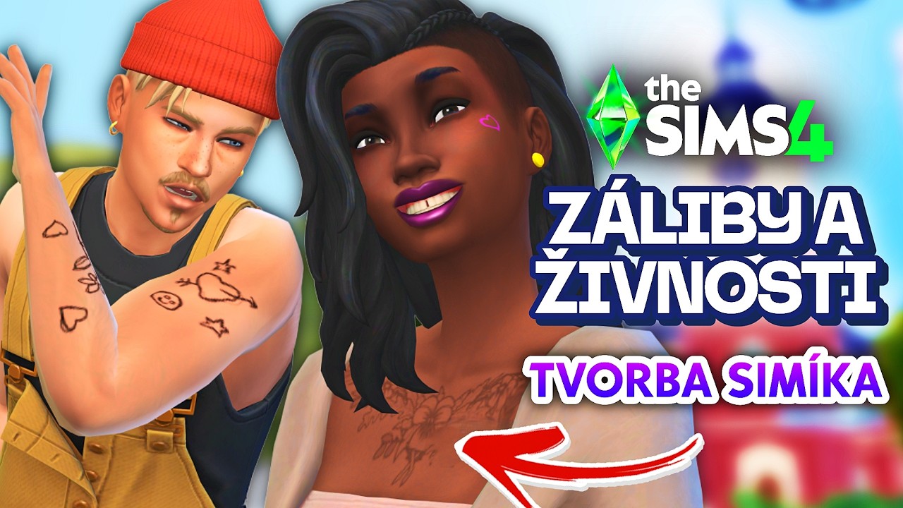 ✒️ Detailní systém tetování a skandinávská Tvorba Simíka 🇳🇴 | The Sims 4 Záliby a živnosti