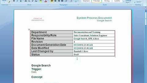 Demonstration of System Process Document and Simulations publishing with UPK