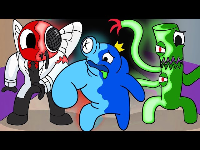 RAINBOW FRIENDS, but They're MUTANTS! (Cartoon Animation) 