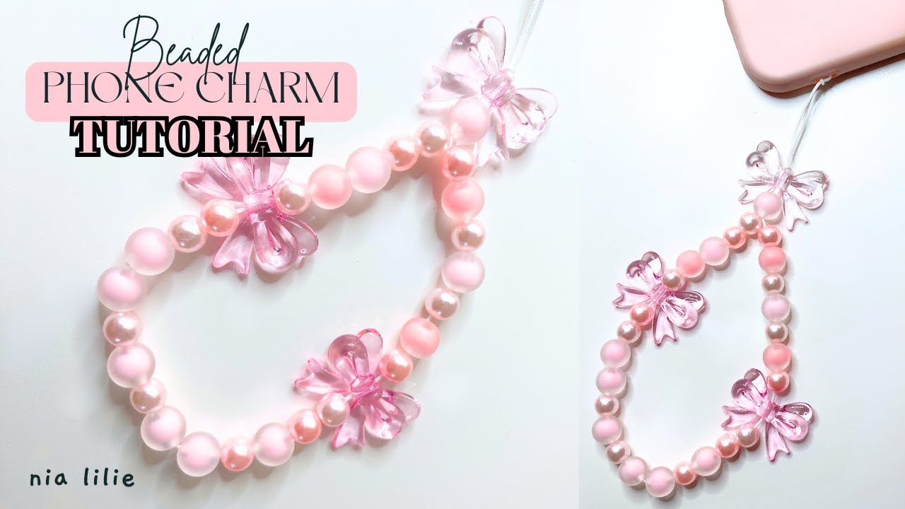 Как сделать модный телефонный шарм из бусин | 🎀 DIY аксессуар для телефона 🎀