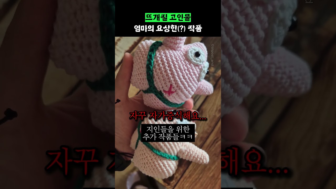 뜨개질 고인물 엄마의 요상한(?) 작품 썸네일