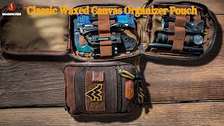 The most Classic Waxed Canvas Organizer Pouch/EDC Pouch