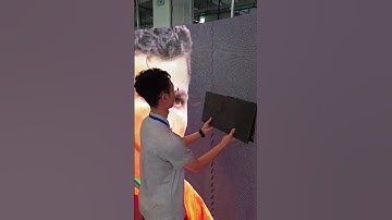 This LED screen is very easy to install. #ledwall #leddisplay #rentalledscreen #eagerled #ledmodule