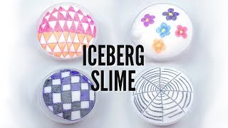 CRUNCHY ICEBERG SLIMES | satisfying instagram slime!