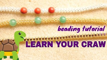 Basic Cubic Right Angle Weave - CRAW - (How to Tutorial) #learnastitch