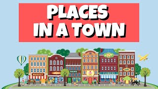 Places in a Town Vocabulary Resimi