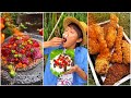 Eat the biggest strawberry in the world chinese mountain forest life and food moo tiktok fyp