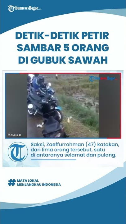 Detik-detik Petir Sambar 5 Orang di Sebuah Gubuk Persawahan Pemalang,  3 Orang Tewas dan 1 Kritis