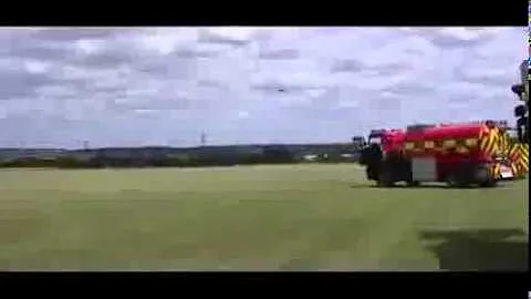 Spitfire pilot makes emergency landing at Peterborough airport without wheels