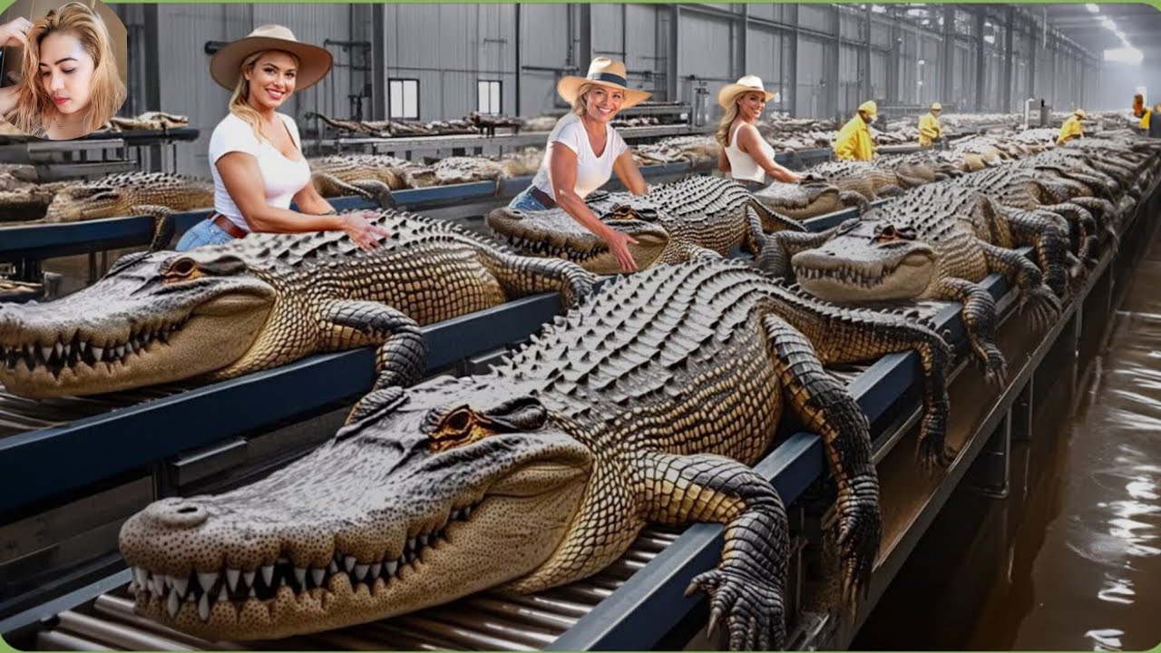 Inside A Crocodile Slaughter Factory | How Raw Crocodile Skin Turns Into Luxury Bags