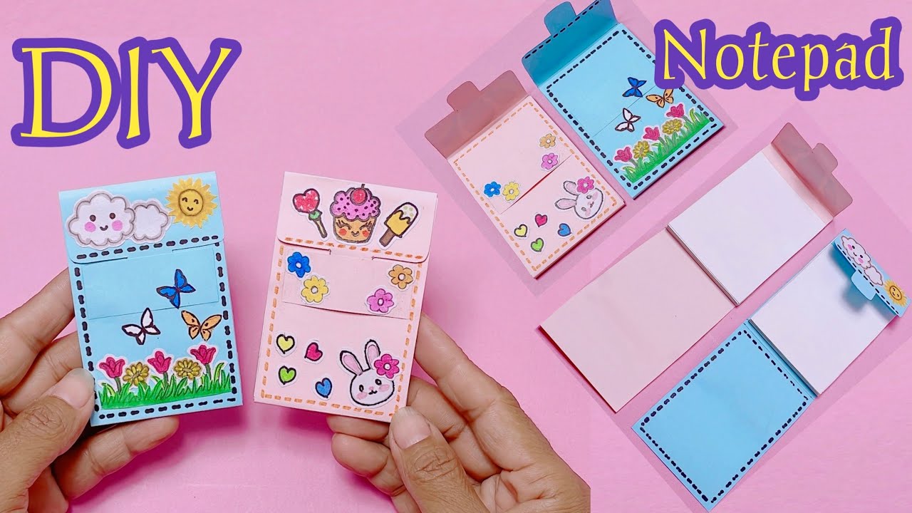 Notepad Making. DIY How To Make Notepad. Easy And Simple. - YouTube