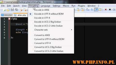 Kurs PHP function strlen() PL