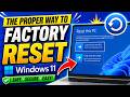 Right Way to Factory RESET Windows 11 (Step by Step) 2026