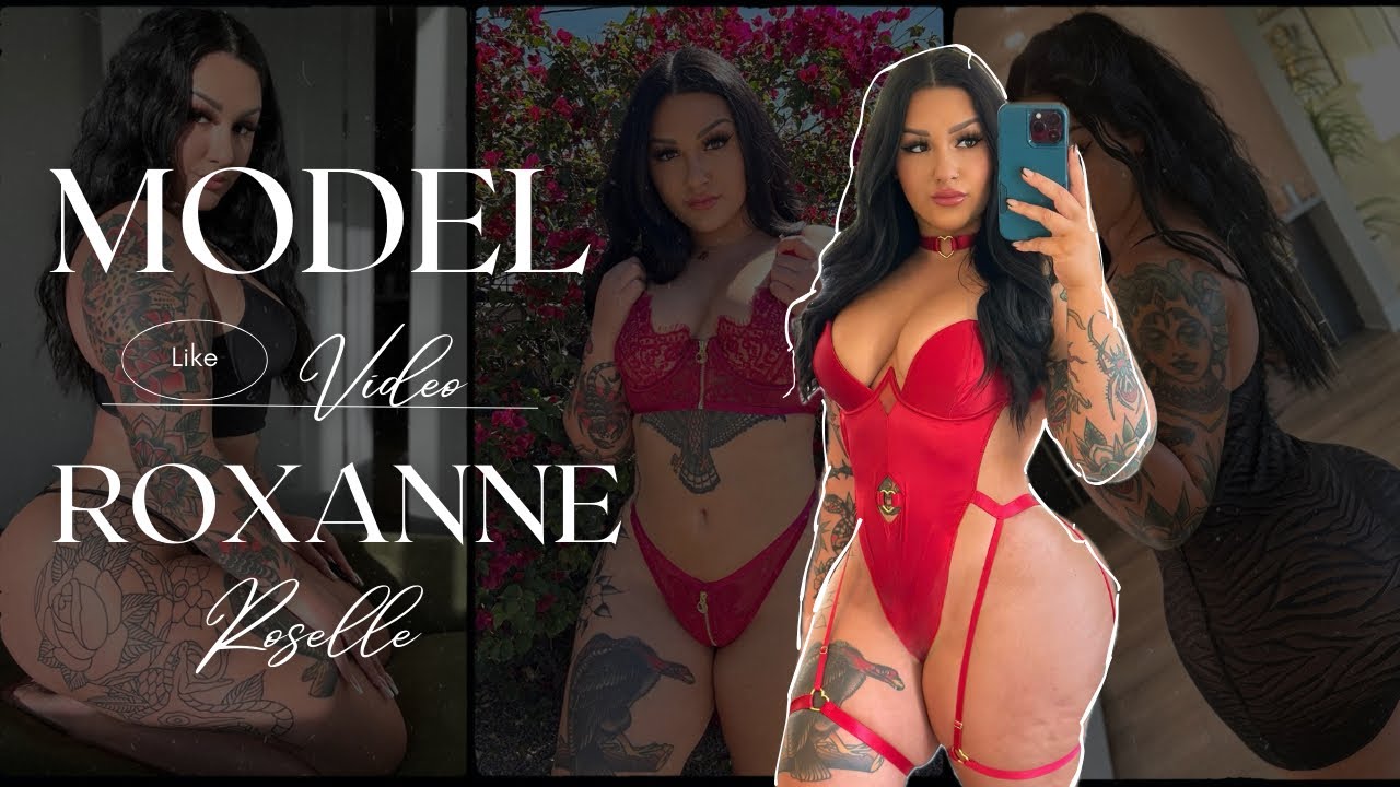 Roxanne Roselle 🔥Glamorous Plus Size Curvy Fashion Model | Biography
