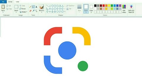 How do draw GOOGLE lens logo in ms Paint / Google lens