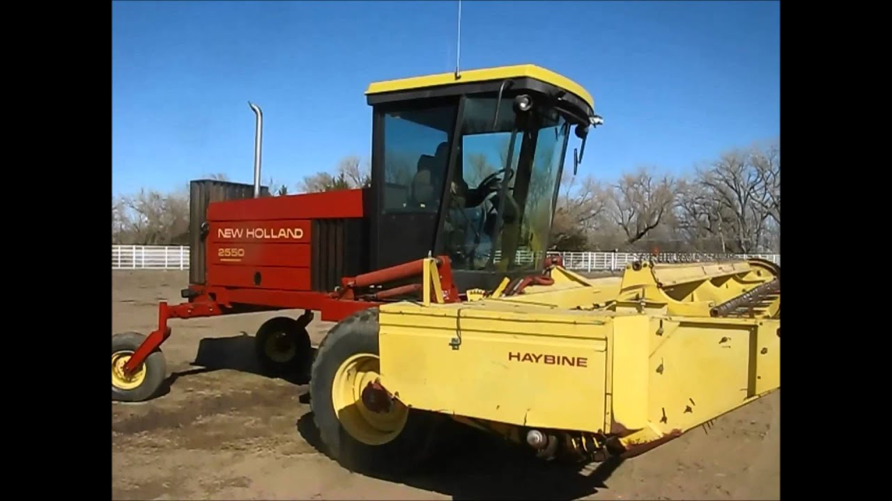1995 New Holland 2550 SpeedRower selfpropelled windrower sold at auction March 25, 2015 YouTube