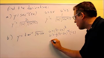 Taking the Derivative of Inverse Trigonometric Functions