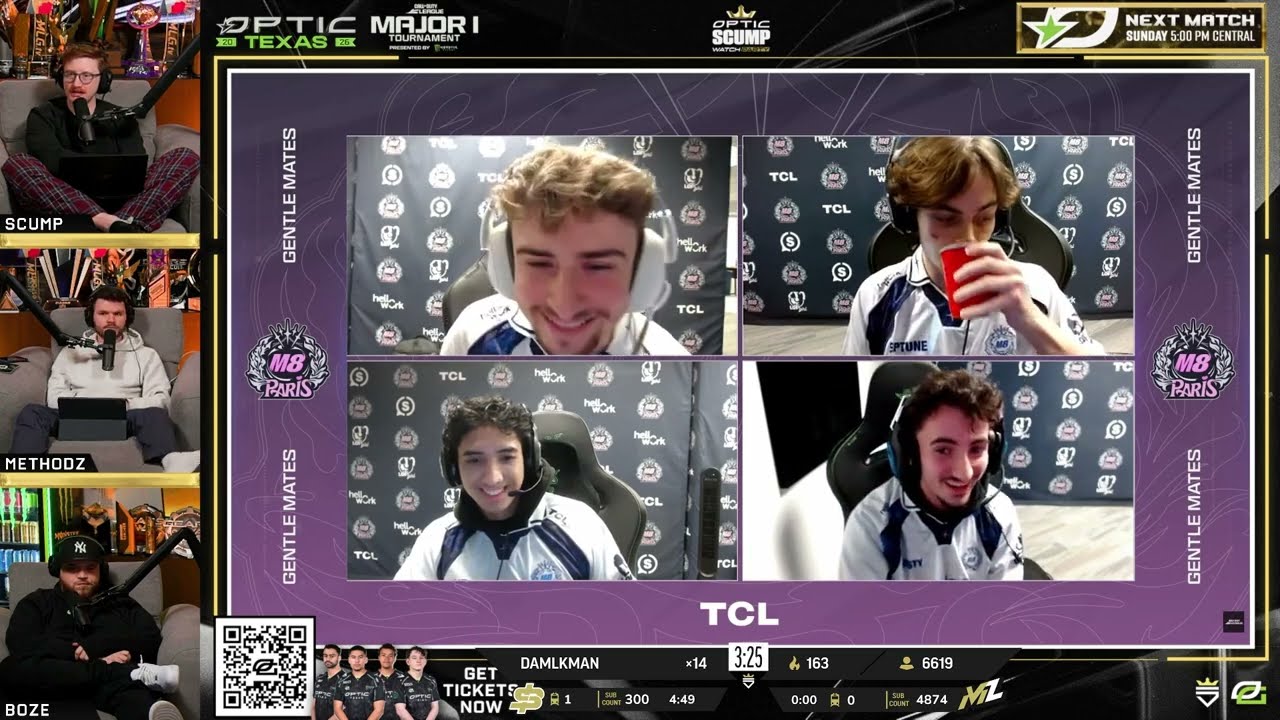 METHODZ BOZE & SCUMP REACT TO FALCONS VS GENTLEMATES *CRAZY UPSET*