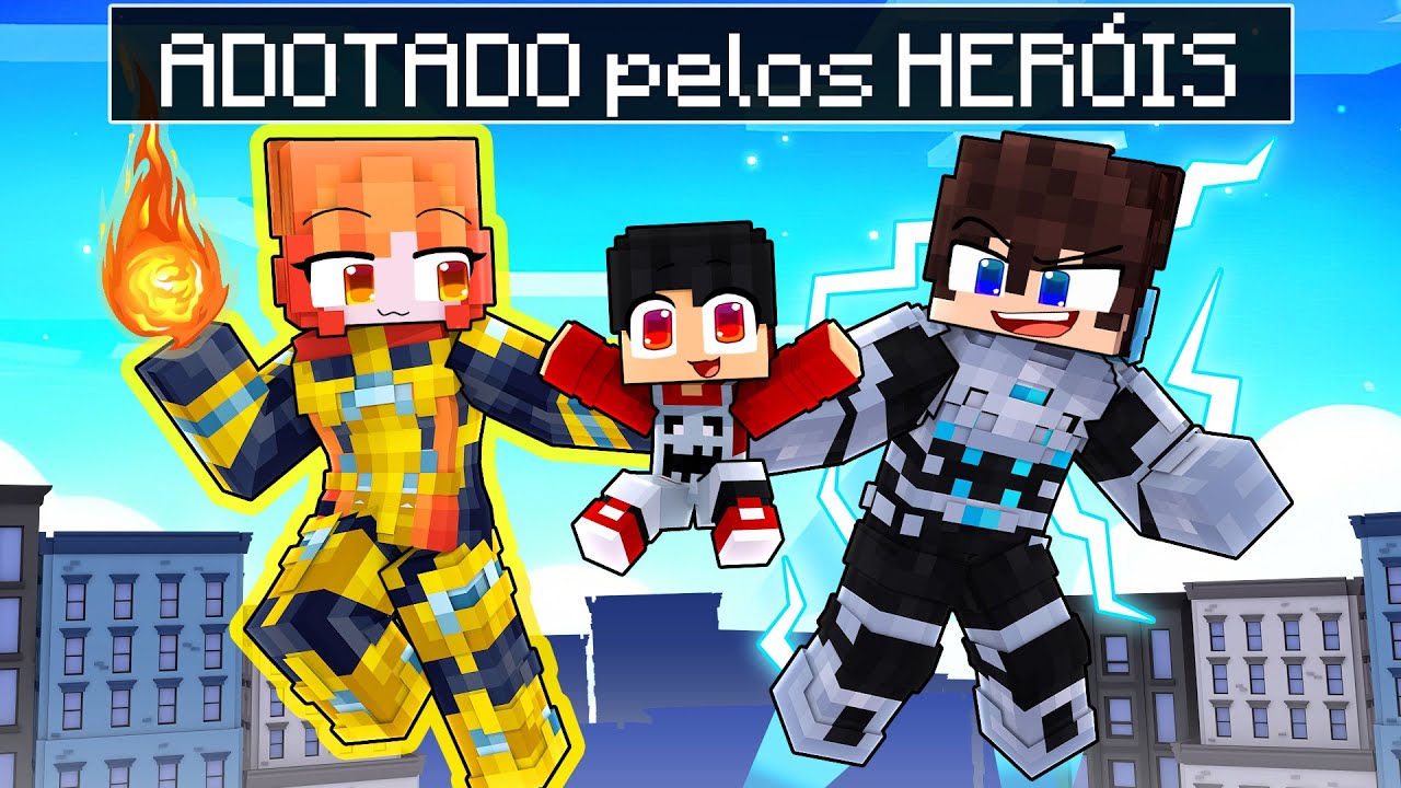 P3DRU foi ADOTADO pelos FAMÍLIA DE HERÓIS no Minecraft