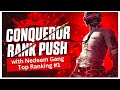 Pubg mobile Conqueror Rank push | Top ranking | with  Nadeem Gang