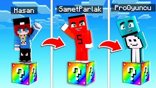 HASAN İLE TEK ŞANS BLOK CHALLENGE !! - Minecraft screenshot 3