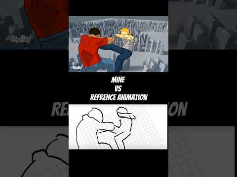 My animation Vs Reference animation, how'd i do?🤔 inspired by @Hexalhaxel